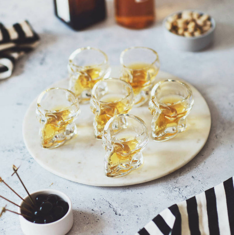 Set of 6 Skull Glasses